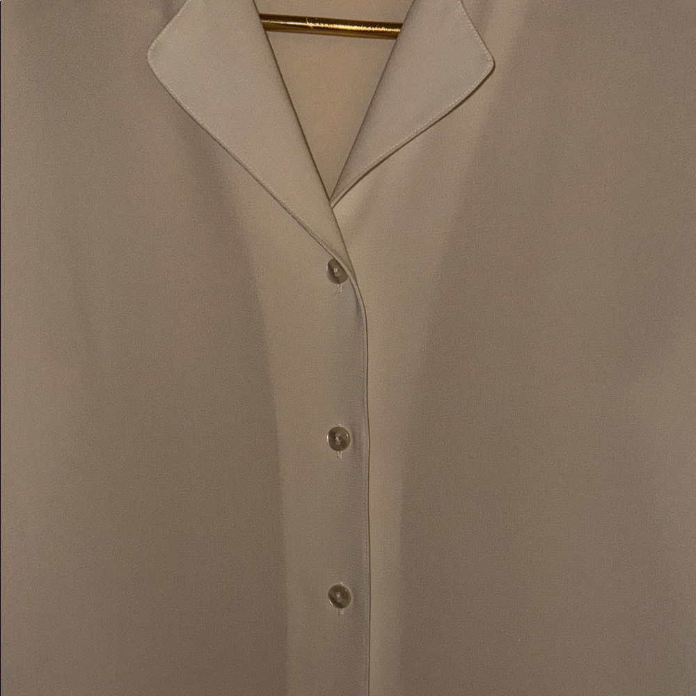 Talbots Ivory Button Down - Picture 4 of 10